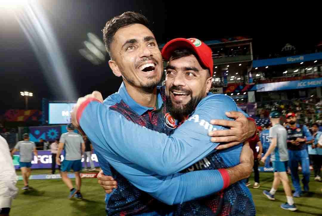 mujeeb ur and Rashid (pic credit Afghanistan cricket board Insta)