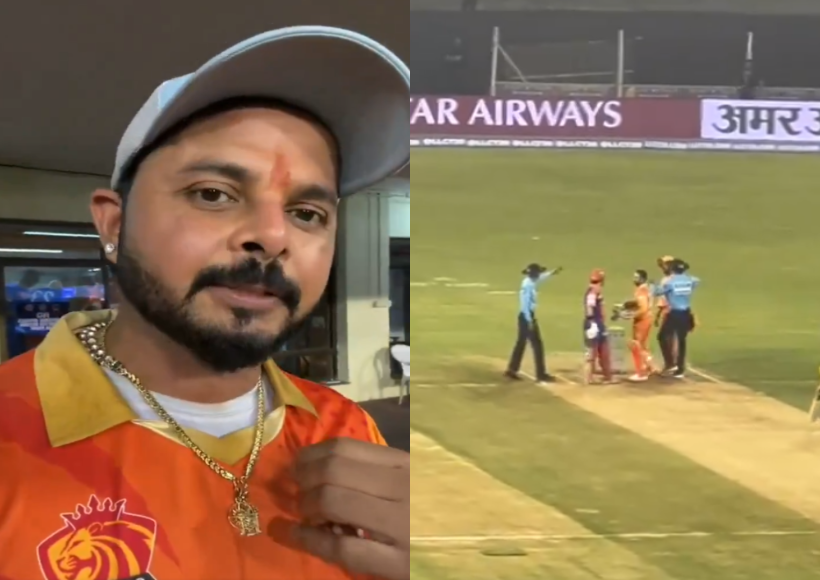 Gautam Gambhir and S Sreesanth (pic credit AvengerReturns_ "X" & CricCrazyNIKS "X")