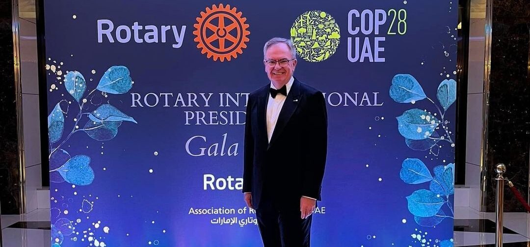 Rotary international president Gordon R McInally