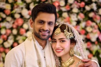 Shoaib Malik and Sana Javed