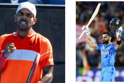 Sumit Nagal and Virat Kohli
