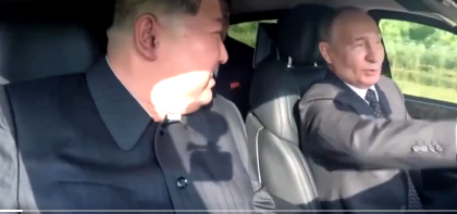 Vladimir Putin and Kim Jong Un Vladimir Putin and Kim Jong Un