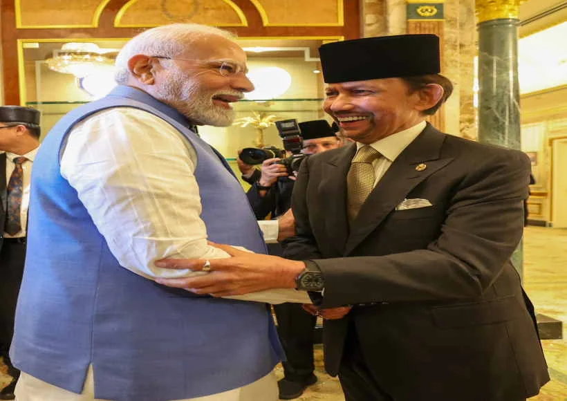 Narendra Modi met Sultan Haji Hassanal Bolkiah
