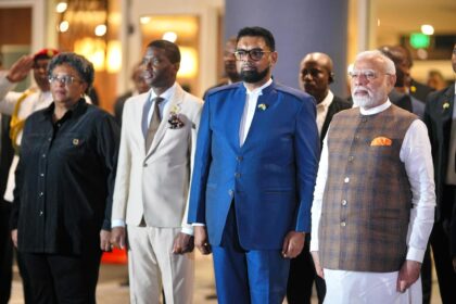 PM MOdi with Dr. Irfaan Ali
