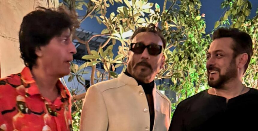 Chunkey Pandey, Jackie Shroff and Salman Khan
