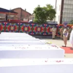 Amit Shah paying tribute