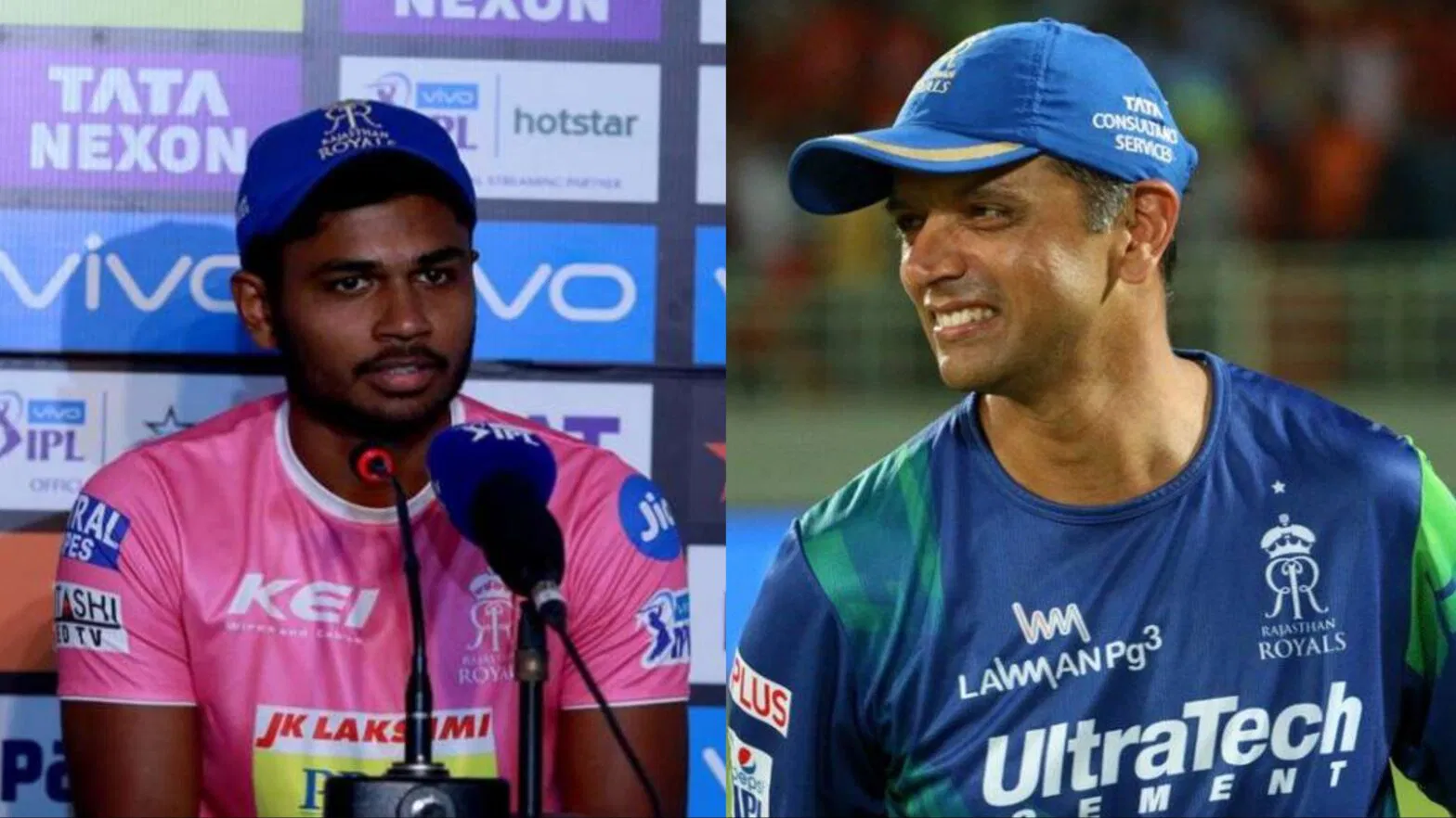 Sanju Samson and Rahul Dravid