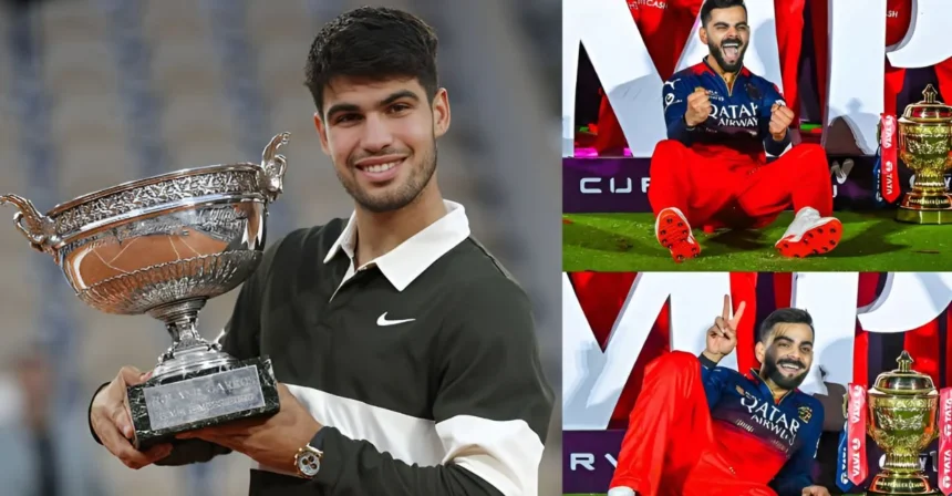 Virat Kohli and Carlos Alcaraz